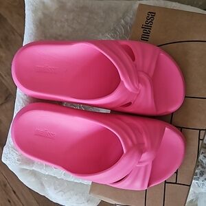 Melissa Free Slide - Size 5 Pink/Orange